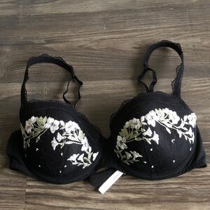 Marie Jo Ester Bra Black Lace Padded Balcony 36C
